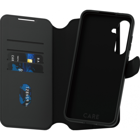 CARE. by Panzerglass Feature Two-in-One Wallet Case - Noir - pour Samsung A55 5G