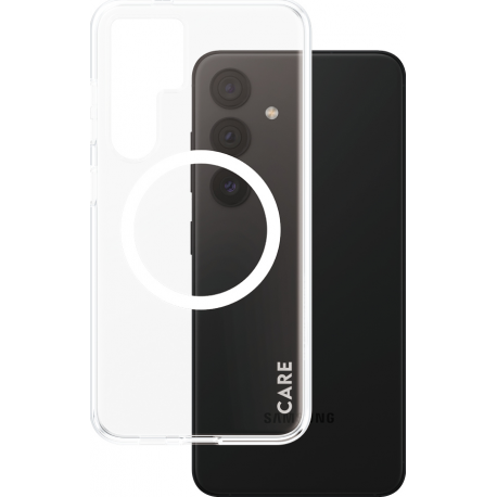 CARE. by PZG Flagship Case Urban Combat w. White QI - Clear - for Samsung S24