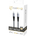 Muvit Tiger Cable USB-C to USB-C 100W 1.2M - Black