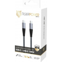 Muvit Tiger Cable USB-C to USB-C 100W 2M - Black