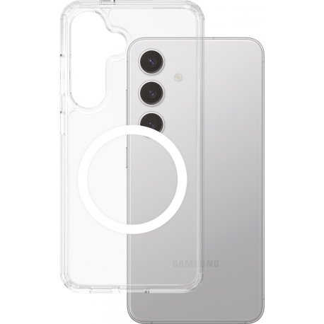 CARE. by PZG Flagship Case Urban Combat w. Blanc QI - Clear - Samsung S25