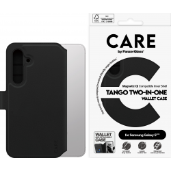 CARE. by PZG Feature Case Tango Two-in-One Wallet w. QI - Black - Samsung S25