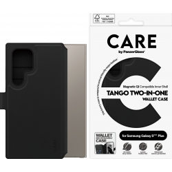 CARE. by PZ FeatureCase Tango Two-in-One Wallet w QI -Noir- Samsung S25 Ultra