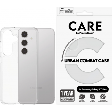 CARE. by PZ Flagship Case Urban Combat w. Clear Frame -Clear- Samsung S25 Plus