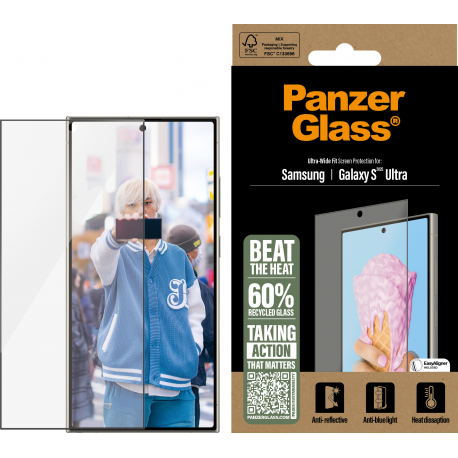 PanzerGlass All-in-One Screen Protector - Clear - for Samsung Galaxy S25 Ultra