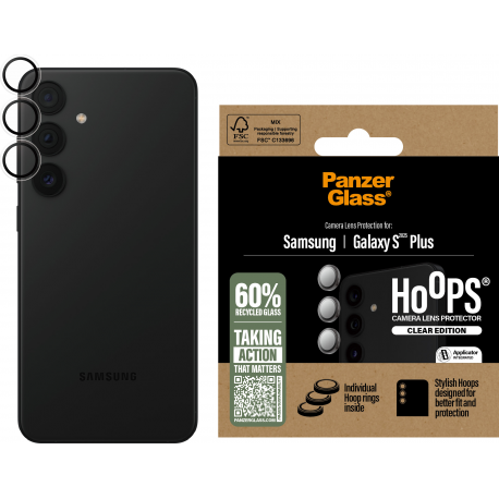 PanzerGlass Hoops Lens Protector - Clear - pour Samsung Galaxy S25 Plus