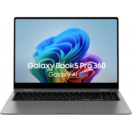 Samsung Galaxy Book5 Pro 360 Intel Core Ultra 7 (16") Écran tactile WQXGA+ 16 Go RAM/ 1To SSD Wi-Fi 7 Windows 11 Home Gris