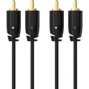 Sinox 2xRCA - 2xRCA Cable 1m - Noir 