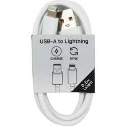 Musthavz to Go USB-A to Lightning (non-MFI) Cable 0.5m - Blanc