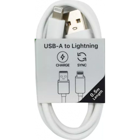 Musthavz to Go USB-A to Lightning (non-MFI) Cable 0.5m - Blanc
