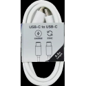 Musthavz to Go USB-C to USB-C Cable 0.5m - Blanc
