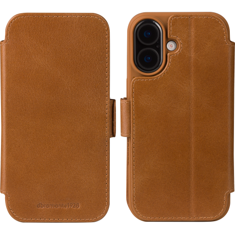 DBramante slim wallet bookcover Copenhagen - Tan - pour Apple iPhone 17