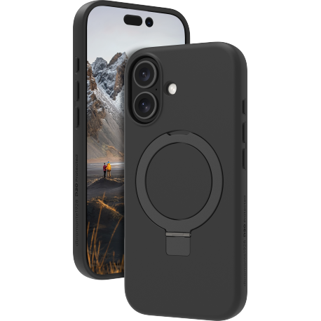 DBramante recycled cover Iceland D3O MS Kickstand - Black - for iPhone 17