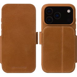 DBramante slim wallet bookcover Copenhagen - Tan - pour Apple iPhone 17 Pro