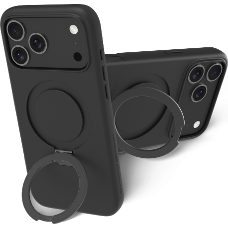DBramante recycled cover Iceland D3O MS Kickstand - Black - iPhone 17 Pro Max