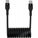 Grab & Go by Sinox - Spiral Cable USB C to USB C 10cm/1m - Noir