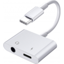 Grab & Go by Sinox - USB-C (m) Connector to USB-C (f) and Jack 3.5 (f) - Zwart