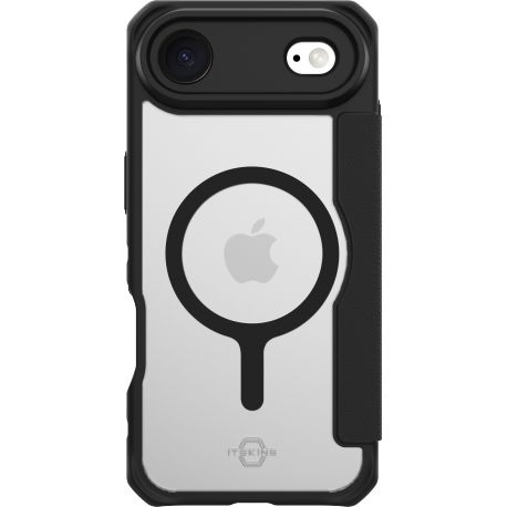 ITSkins Hybrid R Folio Magsafe - Black - voor iPhone 17 Air