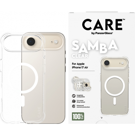 CARE by Panzerglass Fashionable Case Samba w. Magsafe - Clear - iPhone 17 Air