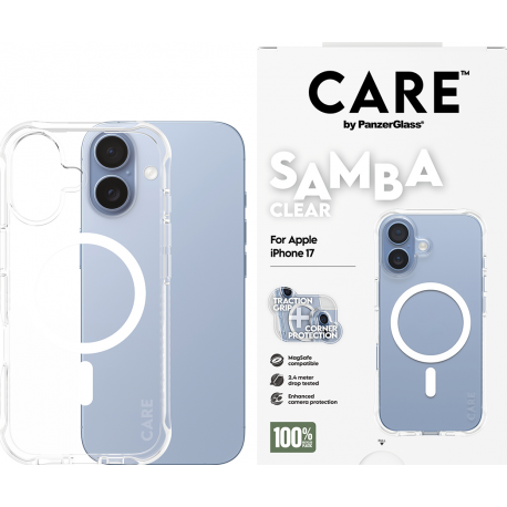 CARE by Panzerglass Fashionable Case Samba w. Magsafe - Clear - for iPhone 17