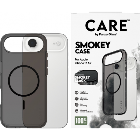 CARE by Panzerglass FS Case Urban Explorer MagSafe Noir - Smokey - iPhone 17 Air