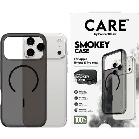 CARE by Panzerglass Case Urban Explorer MagSafe Noir - Smokey- iPhone 17 Pro Max