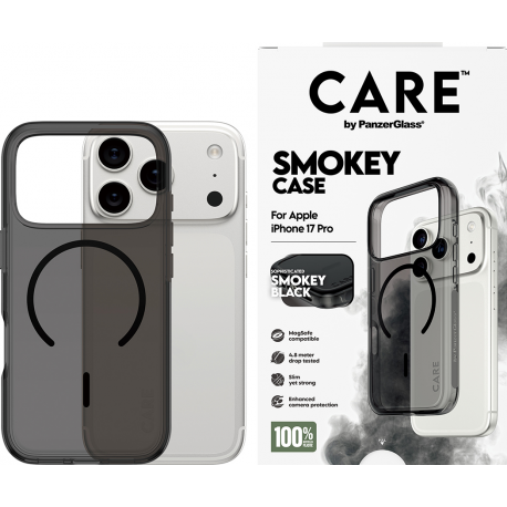 CARE by Panzerglass FS Case Urban Explorer MagSafe Noir - Smokey - iPhone 17 Pro