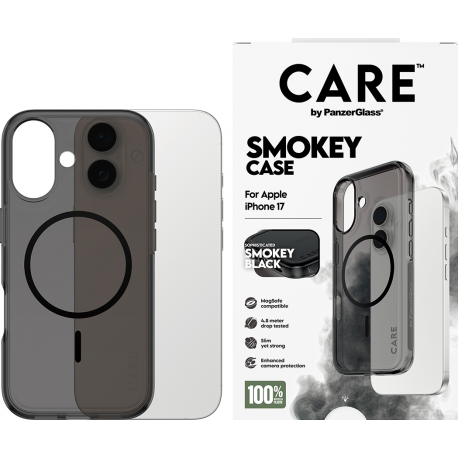 CARE by Panzerglass FS Case Urban Explorer MagSafe Noir - Smokey - iPhone 17