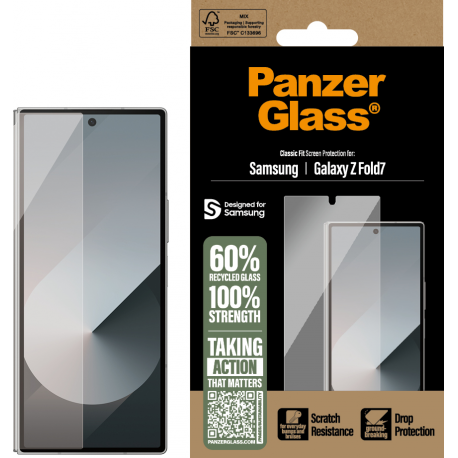 PanzerGlass Screen Protector Classic Fit - Clear - for Samsung Galaxy Z Fold7