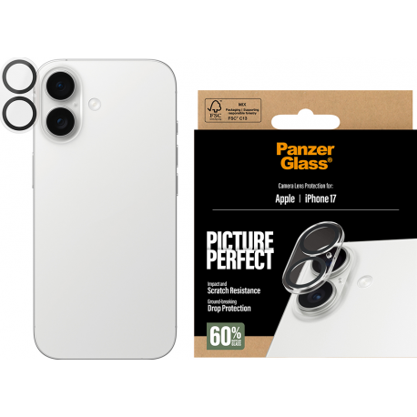 PanzerGlass PicturePerfect Camera Lens Protector - Clear - iPhone 17