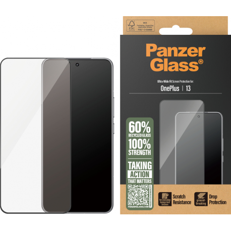 PanzerGlass Screen Protector Ultra-Wide Fit - Clear - for OnePlus 13