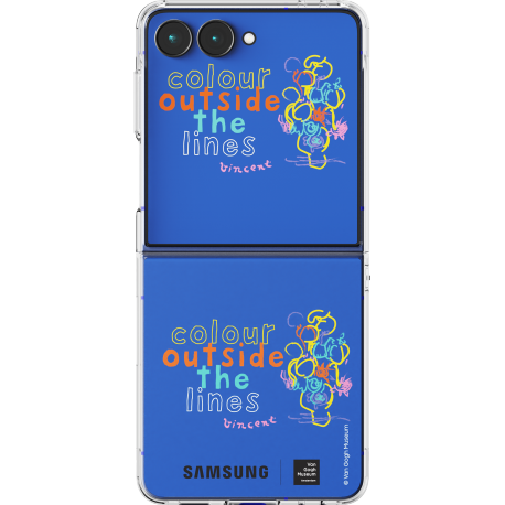 Samsung Flipsuit Card with Case_ flower Van Gogh - pour Samsung Galaxy Flip7