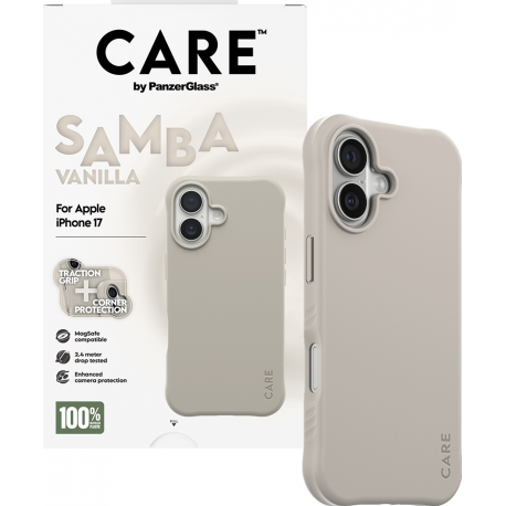 CARE by Panzerglass Fashionable Case Samba w. Magsafe - Vanilla - iPhone 17