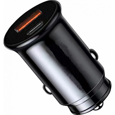 Grab & Go by Sinox - Dual USB-A & USB-C Car Charger - Noir