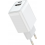 Grab & Go by Sinox - 12W Dual USB-A & USB-C Wall Charger - Blanc