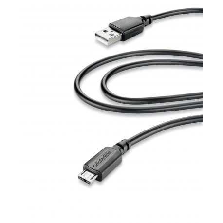 Data cable, micro-usb home 2m, black
