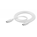 Usb kabel, usb-c naar usb-c 1,2m, wit