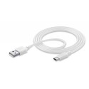 Usb kabel, usb-a naar usb-c 1,2m, wit