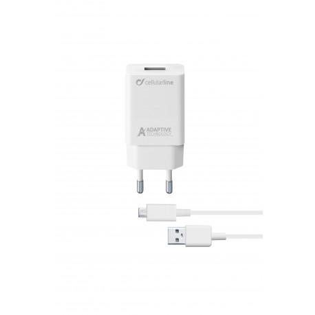 Chargeur secteur kit, 15W micro-usb Samsung adaptif, blanc