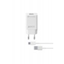 Reislader kit, 15W usb-c Samsung adaptive, wit