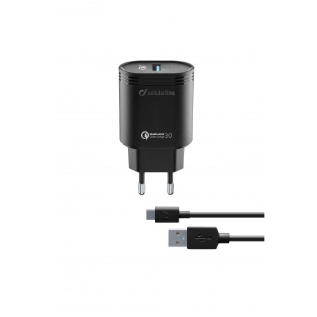 Chargeur secteur kit, 18W usb-c Qualcomm Huawei & autres, blanc