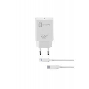 Reislader kit, 20W PD usb-c naar lightning iPhone, wit