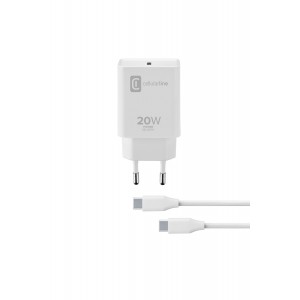 Reislader kit, 20W PD usb-c naar usb-c, wit