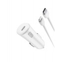 Car charger kit, 20W usb-c to lightning, white