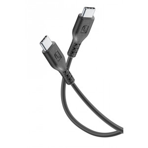 USB Cable, USB-C to USB-C 1,2m, Black