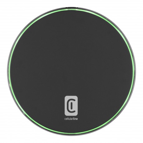 Wireless charging pad, 15W USB-C, black