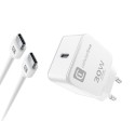 Kit charger 30W + USB-C kabel 1m, white