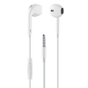 In-ear wired, in-ear HPH egg-capsule with mic, white