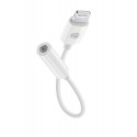 Câble audio, 3,5mm jack femelle vers lightning, blanc