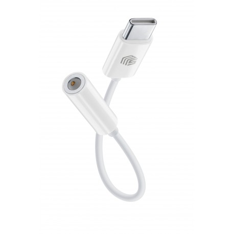 Audiokabel, 3,5mm jack vrouwelijk naar USB-C, wit